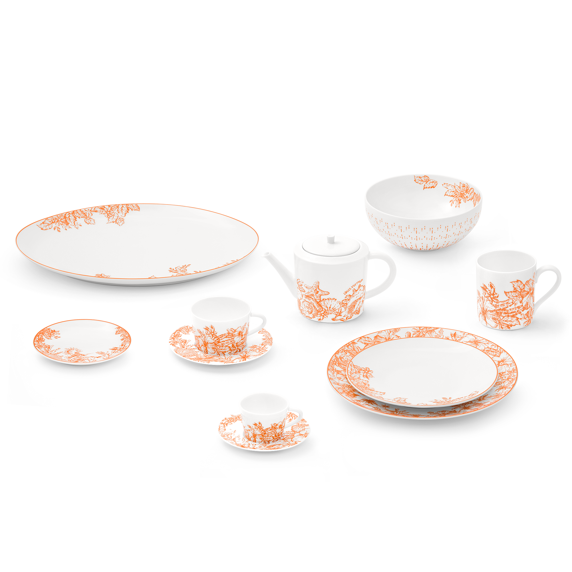 LOUIS VUITTON by The Pool デザートプレート 2枚セット Set Of 2 Dessert Plates LV By The Pool - Trunks, Travel and Home